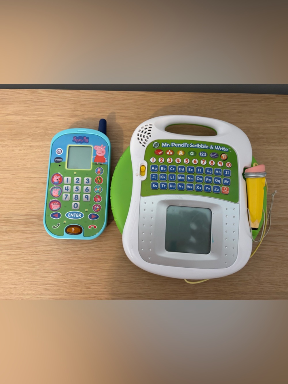 Baby toys leapfrog and Peppa pig